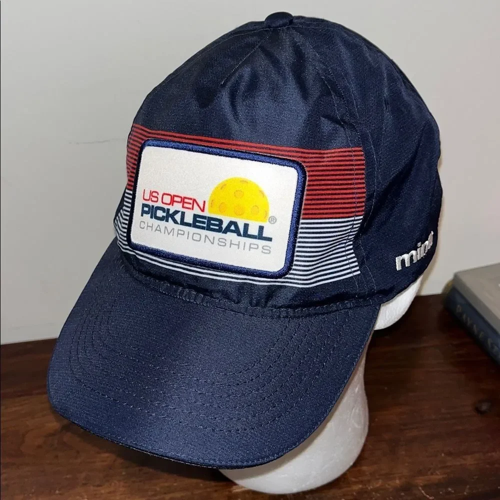 Pickleball US Open Tournament Polyester Minto Naples FL Sewn Patch cap hat OSFA